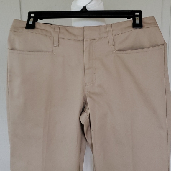Juniors Khaki School Uniform Pants 7/8 - Picture 2 of 7